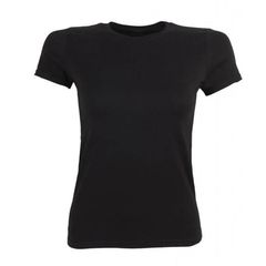 Camiseta seora Basic negro XS